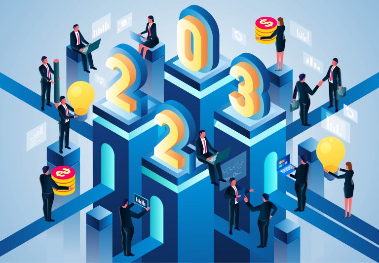 New Wishes for 2023 New Business New Economic Developments and New Opportunities, Business and Career Forecasts and Visions, Business Opportunities and Challenges, Yearbook Highlights and Annual Data Report Analysis, Business Te